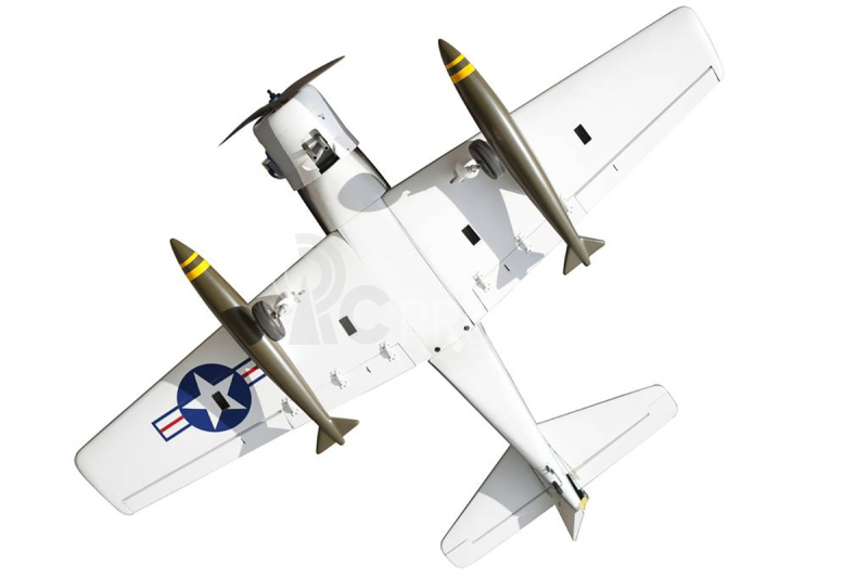 RC letadlo Skyraider Warbird 1,6m (Zatahovací podvozek) Bee