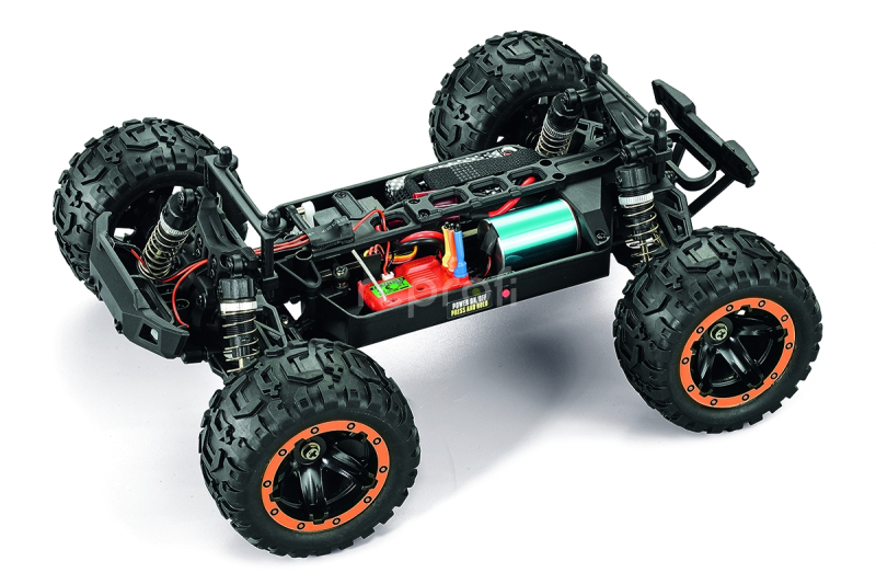 RC auto Slyder MT Turbo 1/16 4WD 2S Brushless, oranžová