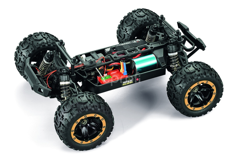 RC auto Slyder MT Turbo 1/16 4WD 2S Brushless, zlatá
