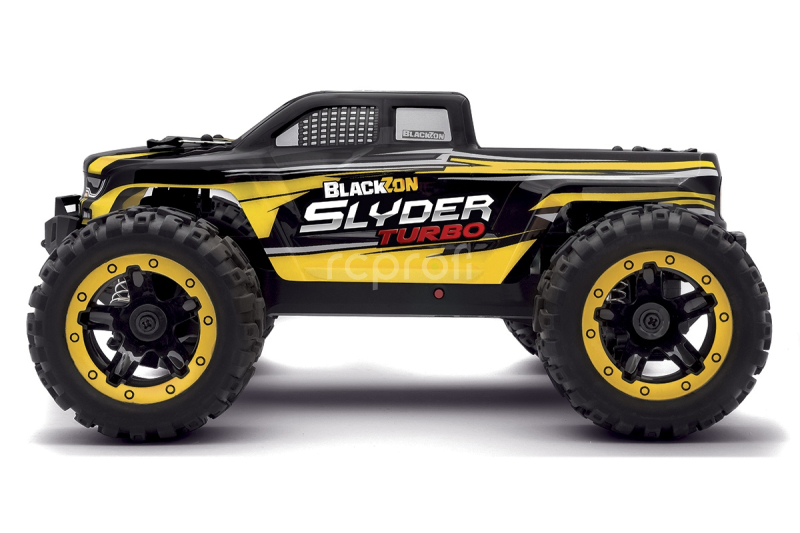 RC auto Slyder MT Turbo 1/16 4WD 2S Brushless, žlutá