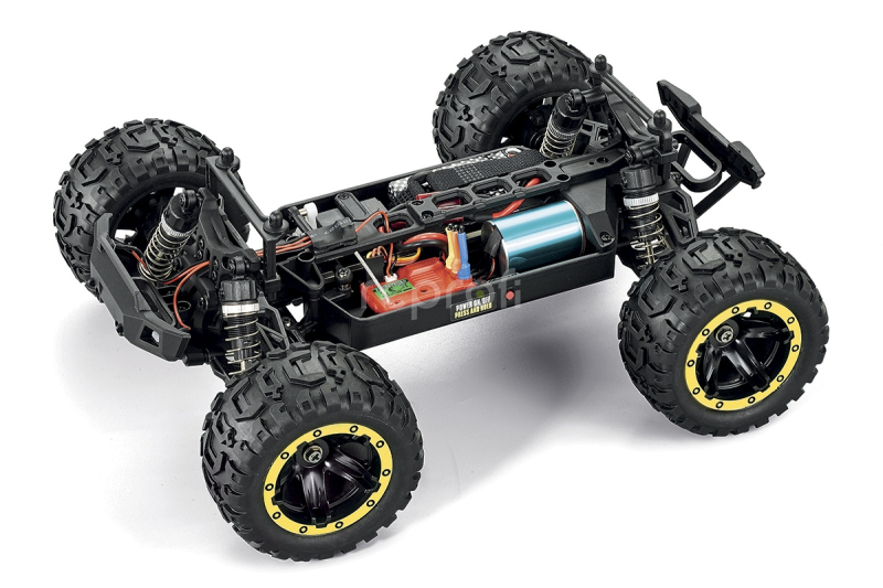 RC auto Slyder MT Turbo 1/16 4WD 2S Brushless, žlutá