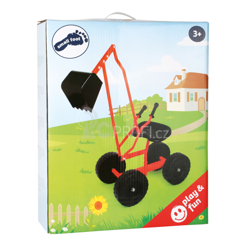 Small Foot  Bagr s kolečky Poškozený obal
