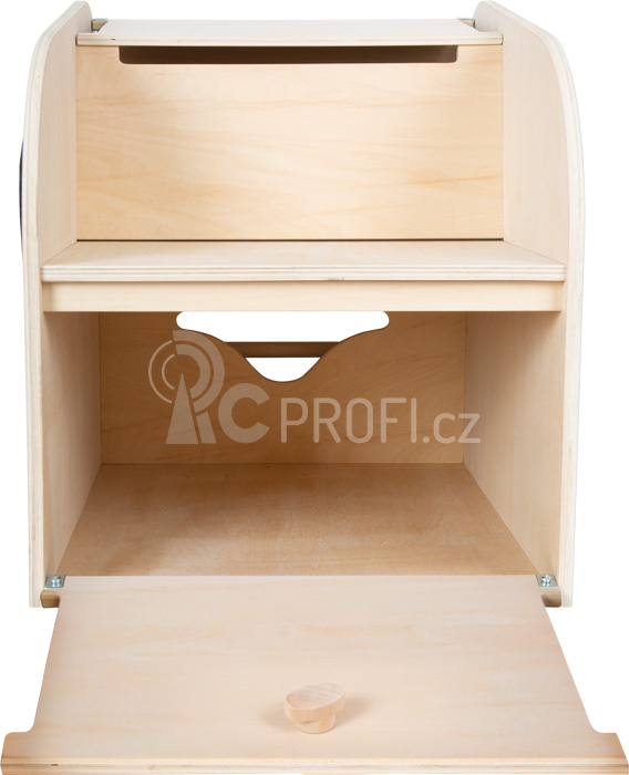 Small Foot Box na hračky se sedadlem a kolečky slon 