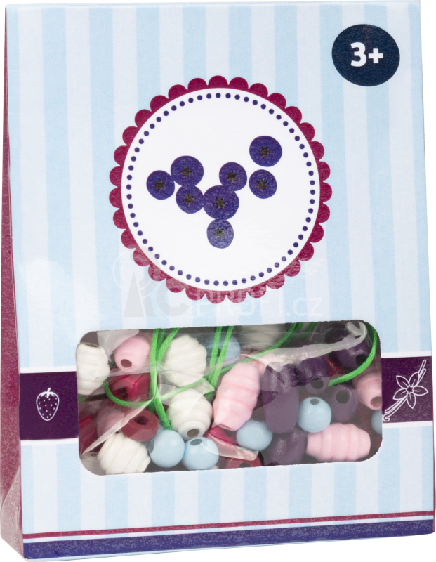 Small Foot Displej dřevěné korálky Candy 24 ks