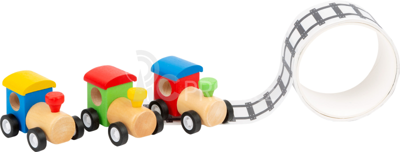 Small Foot Displej vláček s kolejemi 12 ks