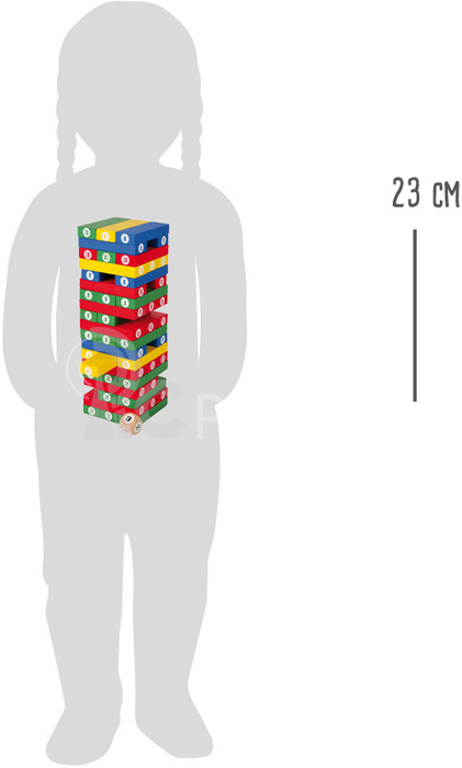 Small Foot Dřevěná barevná hra Jenga
