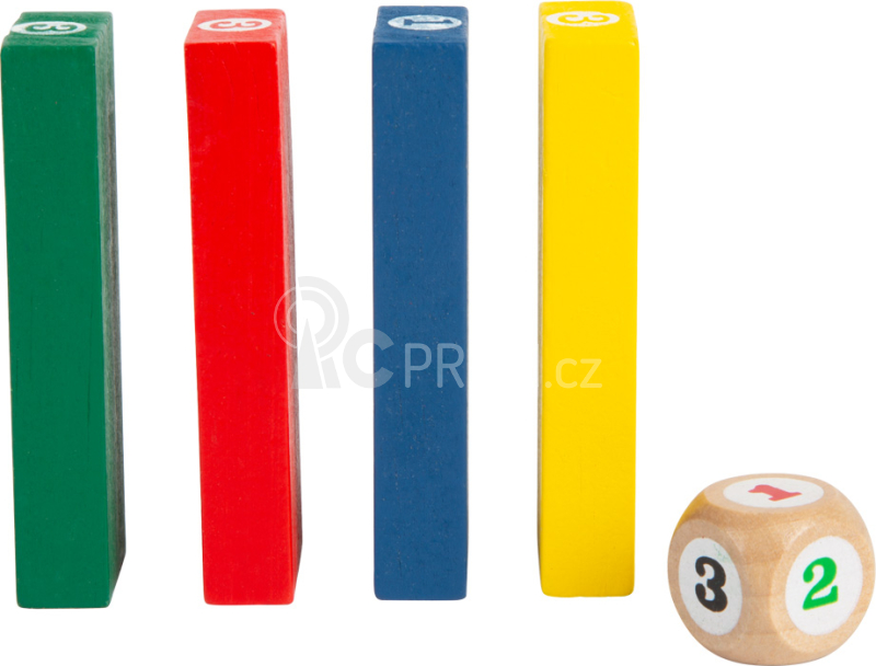 Small Foot Dřevěná barevná hra Jenga