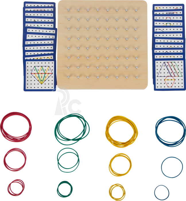 small foot Dřevěná deska Geoboard - poškozený obal