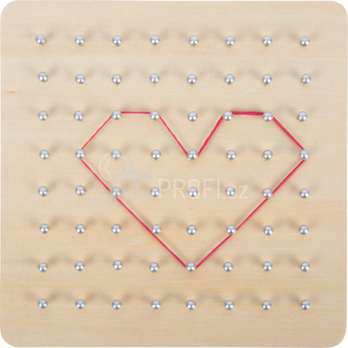 small foot Dřevěná deska Geoboard - poškozený obal