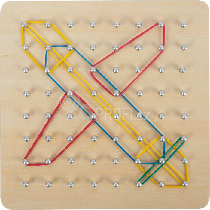 small foot Dřevěná deska Geoboard - poškozený obal