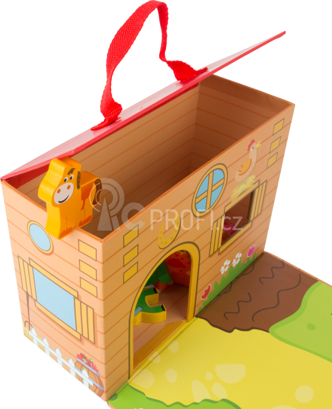 Small Foot Dřevěná farma v kufříku