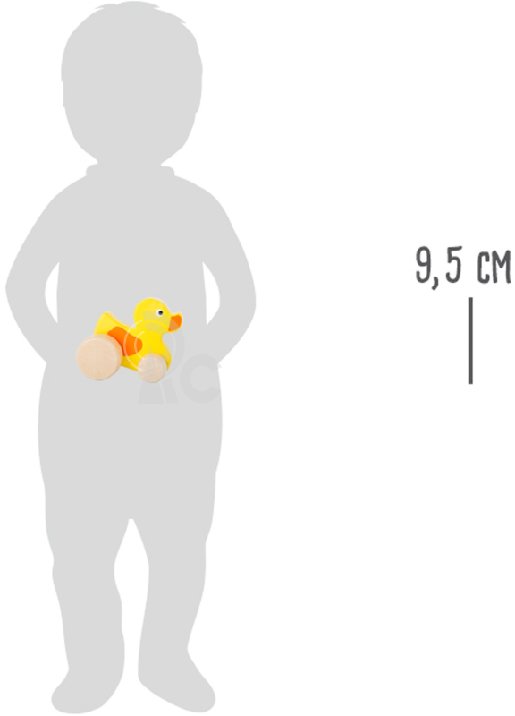 Small Foot Dřevěná kačenka na kolečkách