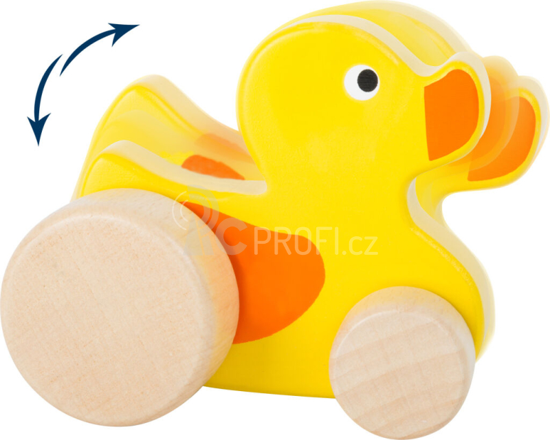 Small Foot Dřevěná kačenka na kolečkách