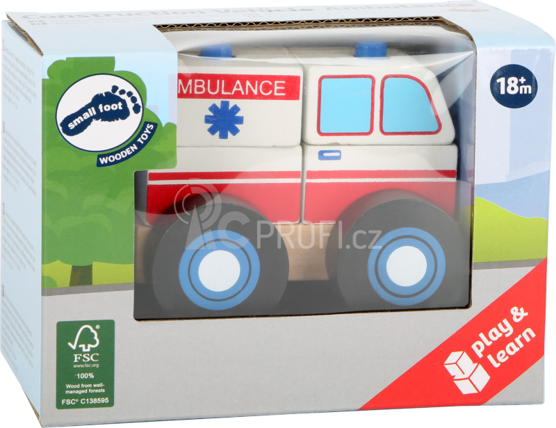 Small Foot Dřevěná skládací ambulance