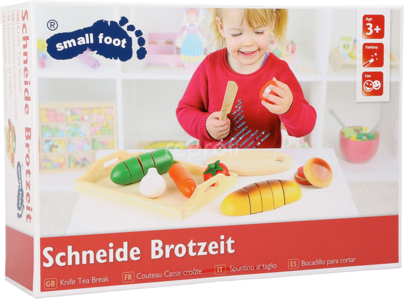 Small Foot Dřevěné hračky krájecí prkénko chléb