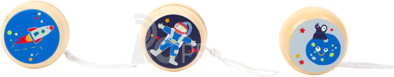 Small Foot Dřevěné jojo Space 1 ks bílá planeta