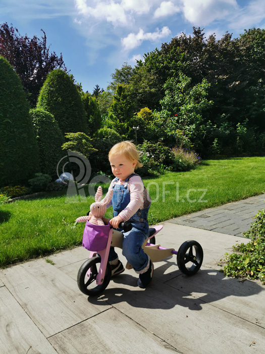 Small Foot Dřevěné odrážedlo Trike 2v1 růžové