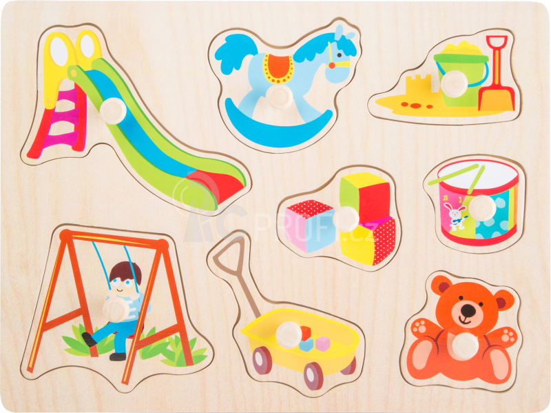 Small Foot  Dřevěné puzzle Dětský svět