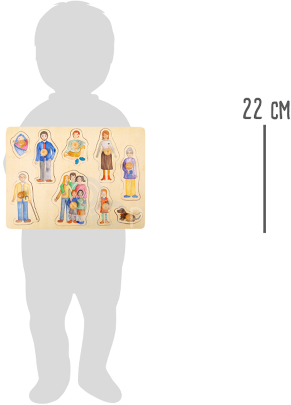 Small Foot Dřevěné puzzle Rodina