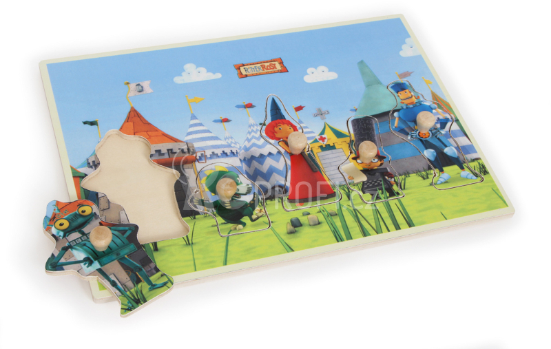 Small Foot Dřevěné puzzle rytíř Rust