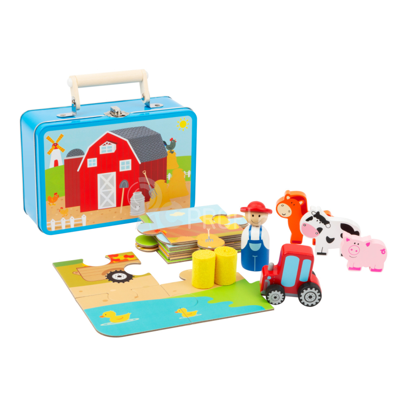 Small Foot Dřevěné puzzle s postavičkami Farma