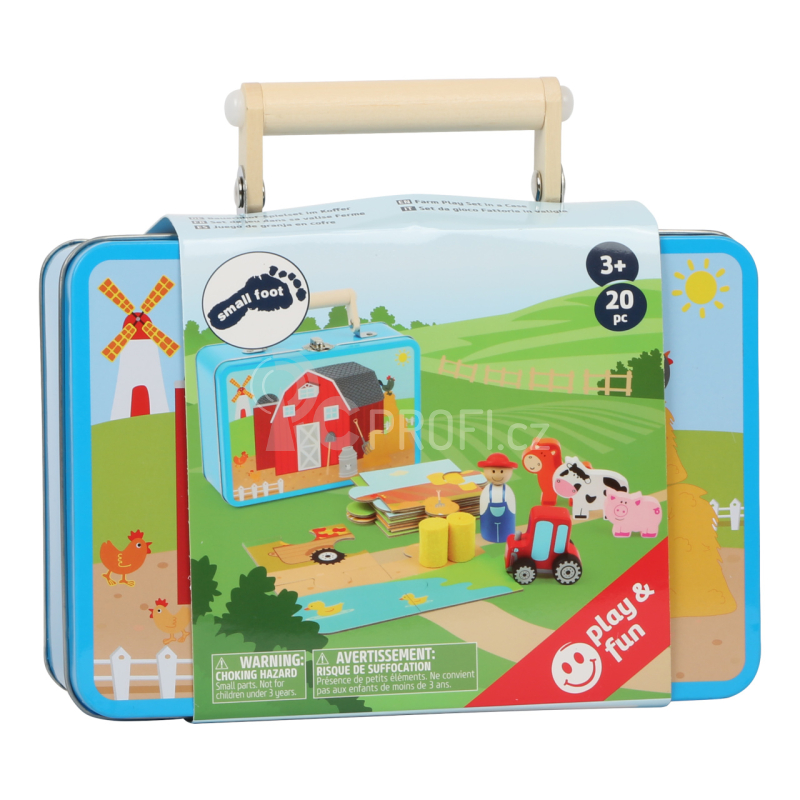 Small Foot Dřevěné puzzle s postavičkami Farma