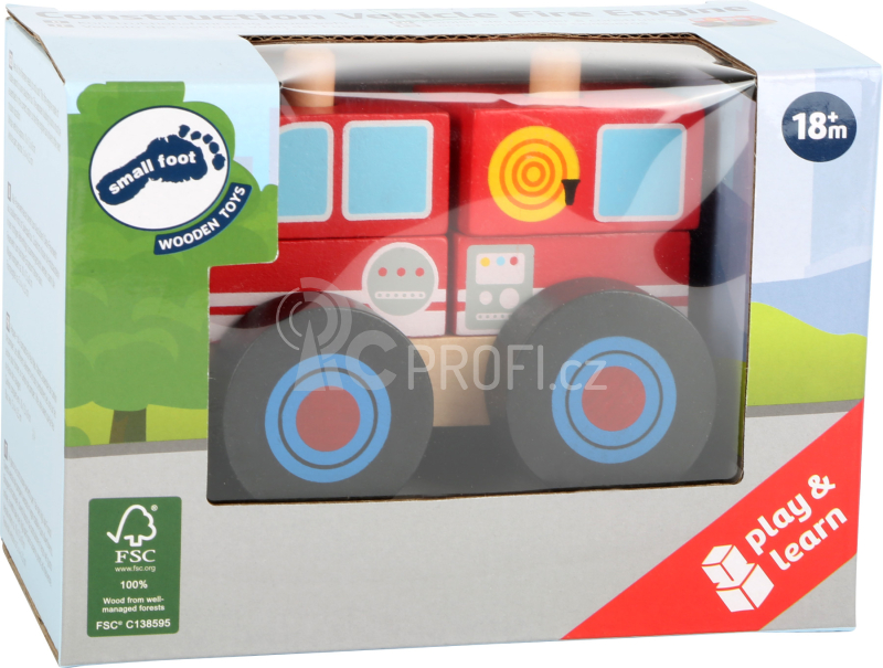 Small Foot Dřevěné skládací auto hasiči