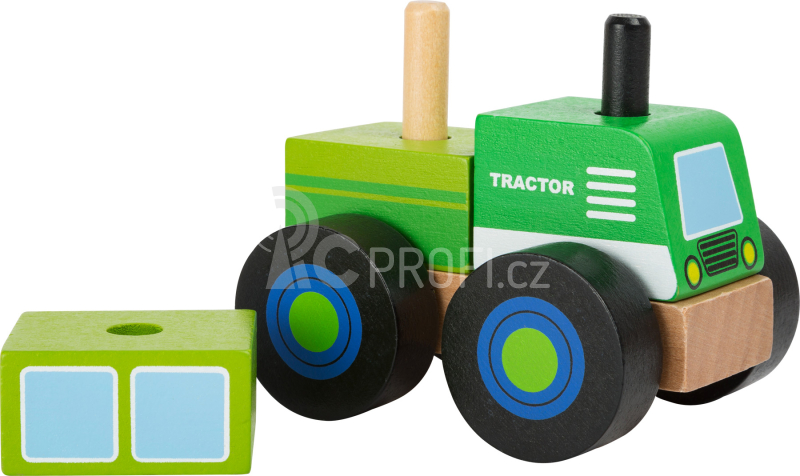 Small Foot Dřevěné skládací auto traktor