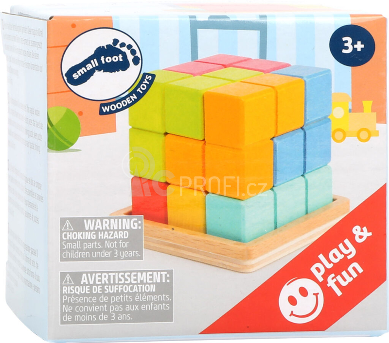Small Foot Dřevěný 3D tetris - poškozený obal