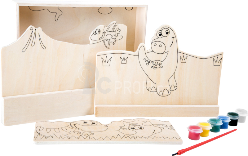 Small Foot Dřevěný barevný obrázek můj první dinosaurus