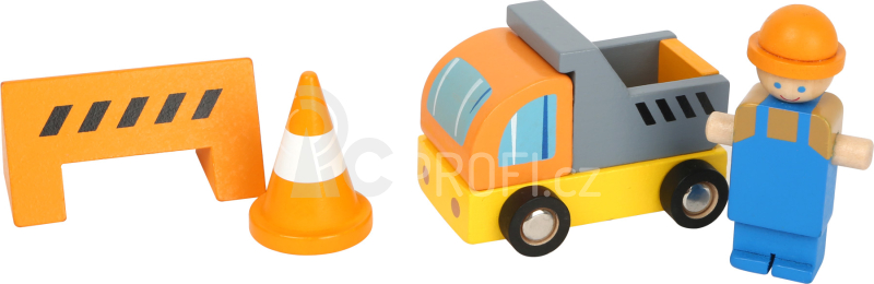 Small Foot Dřevěný jeřáb s příslušenstvím