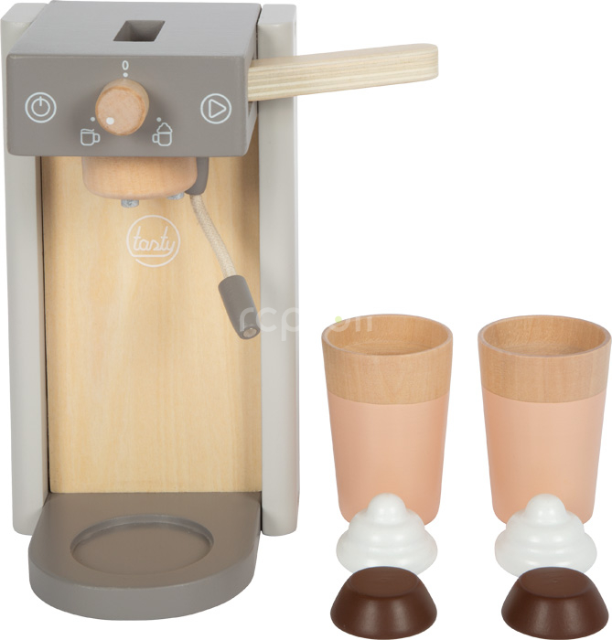 small foot Dřevěný kávovar s příslušenstvím Tasty šedý