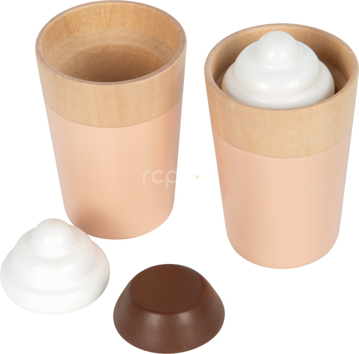 small foot Dřevěný kávovar s příslušenstvím Tasty šedý