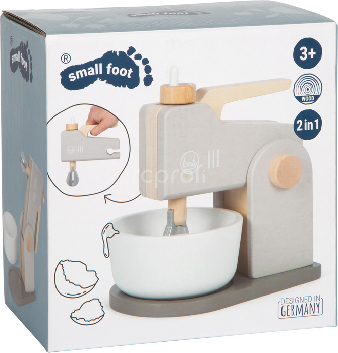small foot Dřevěný kuchyňský robot 2 v 1  Tasty šedý