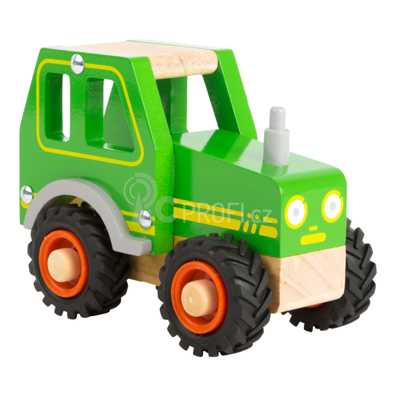 Small Foot Dřevěný traktor zelený