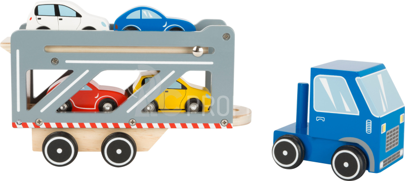 Small Foot Dřevěný transporter s 4 auty Premium