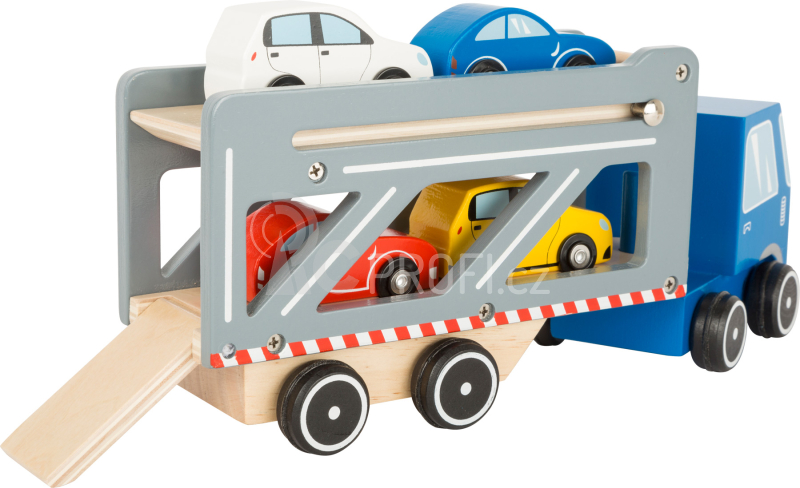 Small Foot Dřevěný transporter s 4 auty Premium