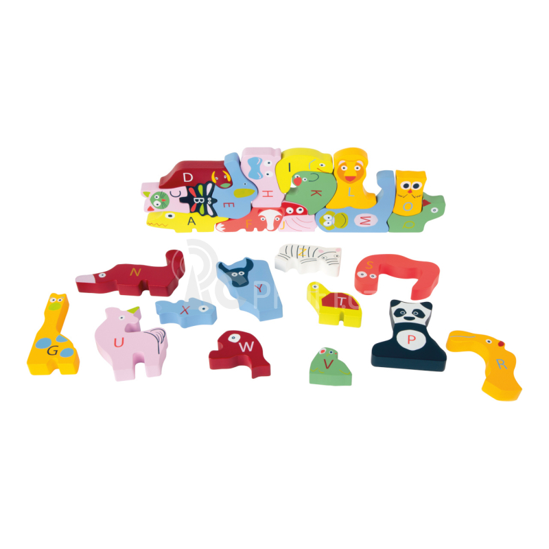 Small Foot Edukativní puzzle se zvířátky Abeceda