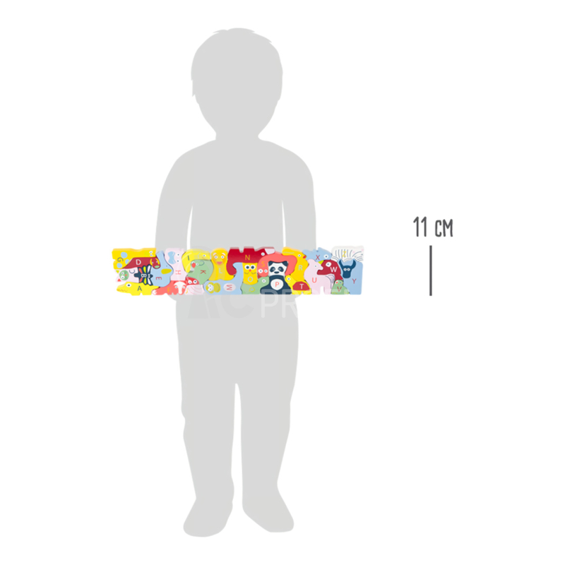 Small Foot Edukativní puzzle se zvířátky Abeceda