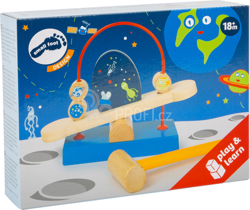 Small Foot Houpací labyrint s kladívkem Space