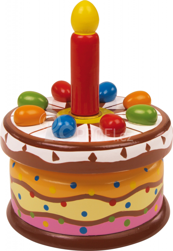 Small Foot Hrací skříňka narozeninoý dortík