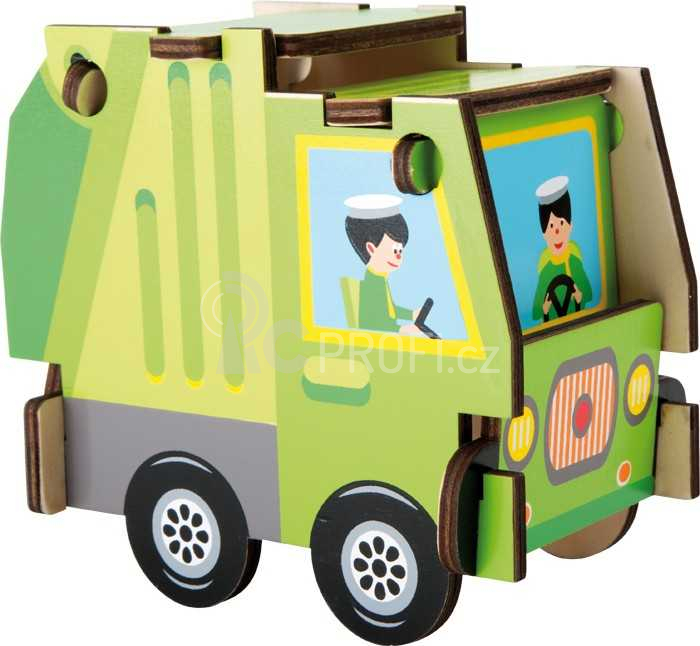 Small Foot Jednoduchá dřevěná skládačka nákladní auto