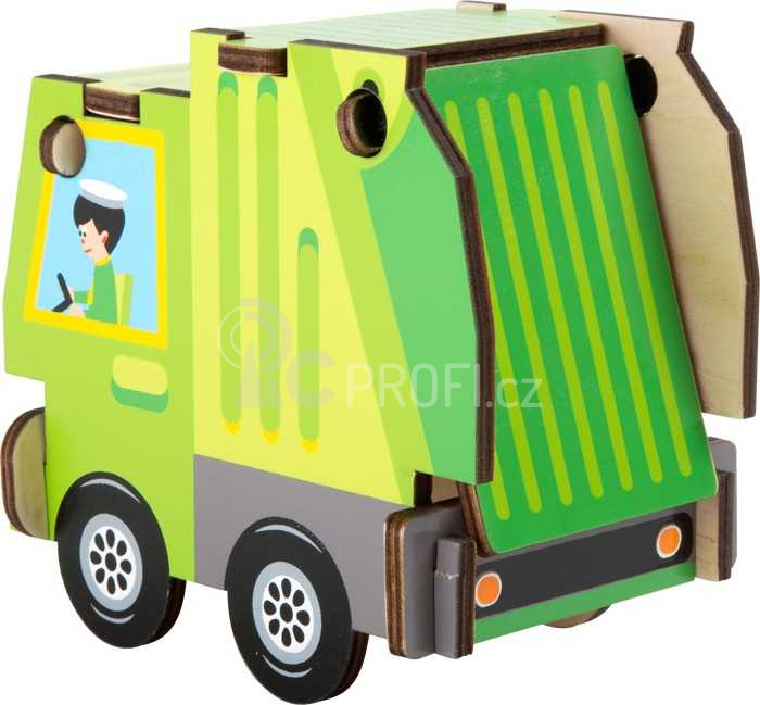 Small Foot Jednoduchá dřevěná skládačka nákladní auto