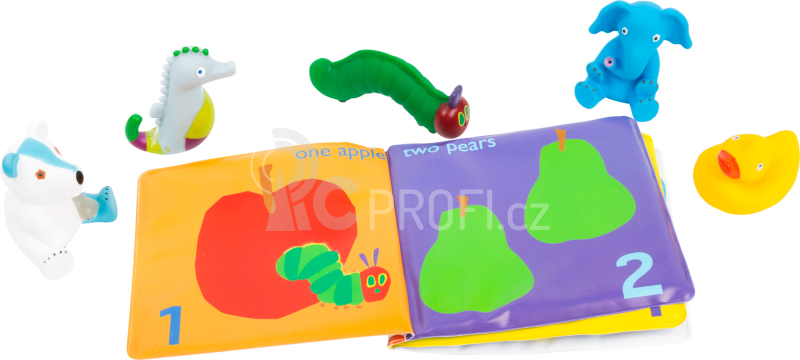 Small foot Koupací kniha s figurkami Caterpillar