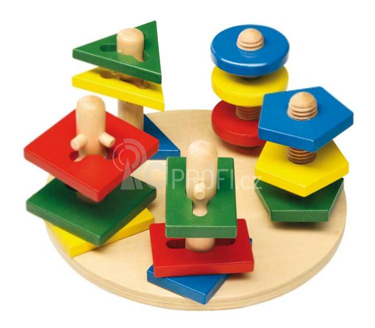 Small Foot Motorický labyrint geometrické tvary 3D Motorická věž
