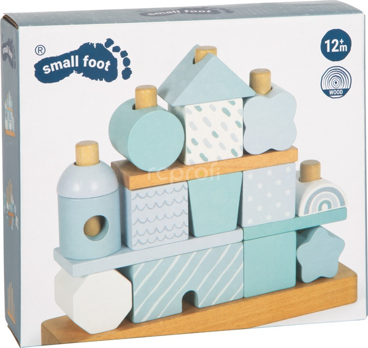 small foot Nasazování na tyč Domeček modrý