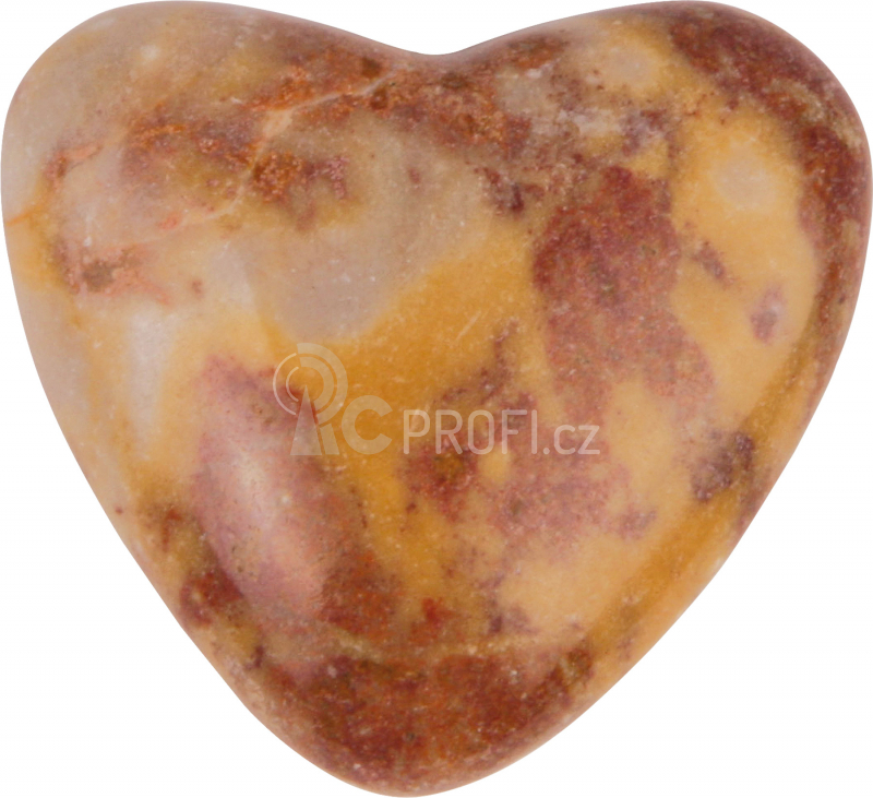 Small Foot Přírodní leštěné kameny ve tvaru srdce 5 ks