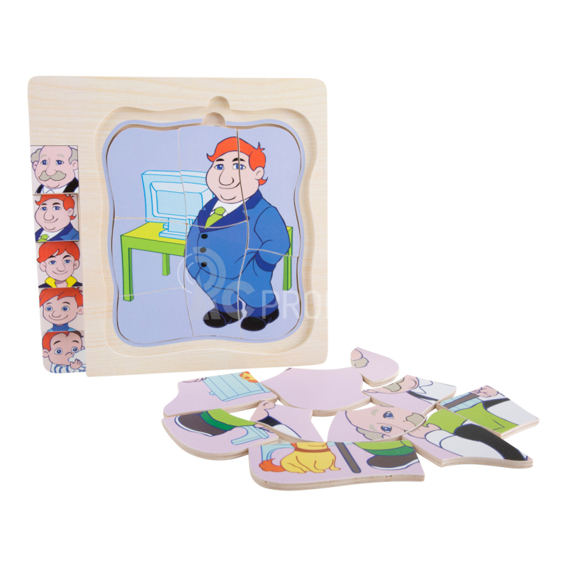 Small Foot Puzzle životní vývoj muže