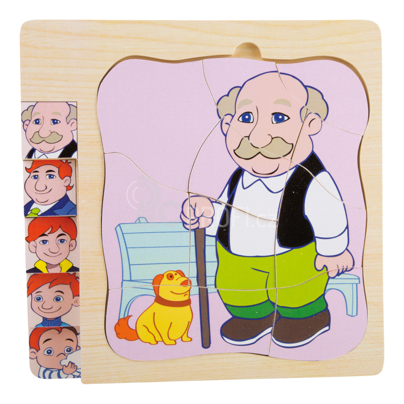Small Foot Puzzle životní vývoj muže
