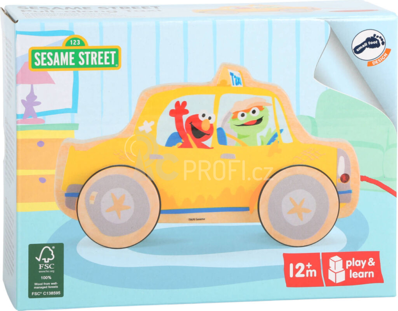 Small Foot Tahací taxi Sezame otevři se!